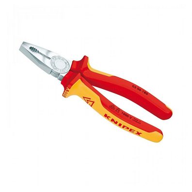 KNIPEX Kombizange verchromt isoliert Mehrkomponenten-Hüllen 160 mm Nr 0306160