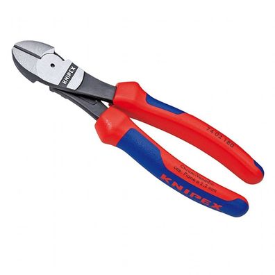 KNIPEX Kraft-Seitenschneider atramentiert Mehrkomponenten-Hüllen 180 mm 7402180