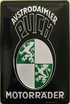 Blechschild 30 X 20 cm Daimler Puch Motorräder
