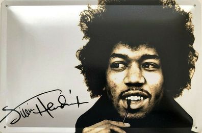 Blechschild 30 X 20 cm Jimi Hendrix