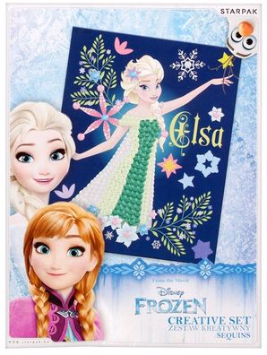 Disney Frozen Eiskönigin Kreativ Set Bastel Set Straßsteine Pailletten kleben