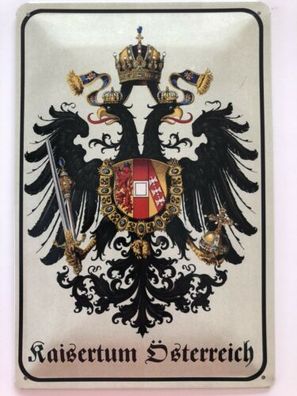 Blechschild 30 X 20 cm Fahne Kaisertum Österreich