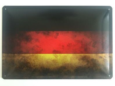Blechschild 30 X 20 cm Deutschland