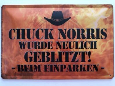 Blechschild 30 X 20 cm Chuck Norris Spruch