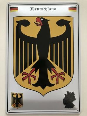 Blechschild 30 X 20 cm Wappen - Deutschland