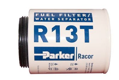 R13T Kraftstofffilter Wasserabscheider 10µ für Racor 100 Serie, 120B, Benzin + Diesel