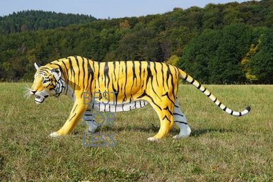 Tiger Figur Statue Skulptur lebensecht lebensgroß Werbefigur Zoo Wildtiere