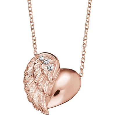 Engelsrufer Schmuck Damen-Halskette Herzflügel Rosé ERN-LILHEARTWING-R