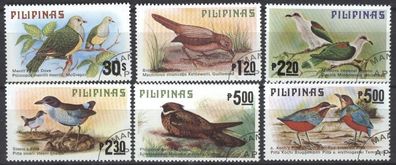 Philippinen Mi 1270 - 1275 Vögel gest mot970