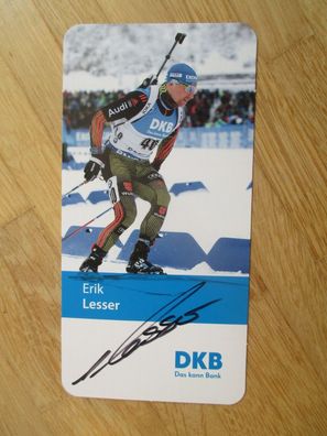 Biathlon Weltmeister Erik Lesser - handsigniertes Autogramm!!!