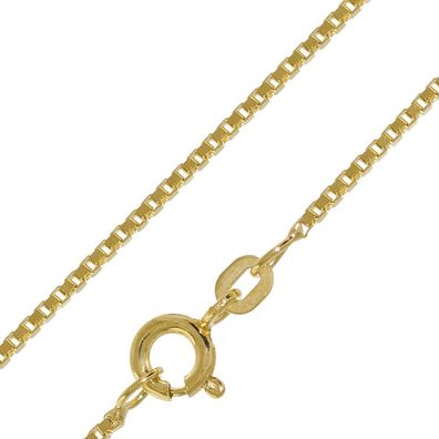 trendor Schmuck Halskette 333 Gold Venezia für Damen und Herren, Breite 1,2 mm 41635
