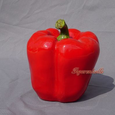 Paprika rot Tischdeko Dummy lebensecht Kunst Kunststoff Gemüse Dekoraitons Objekt