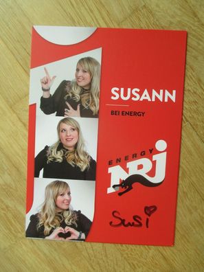 Radio Energy NRJ Moderatorin Susann - handsigniertes Autogramm!!!