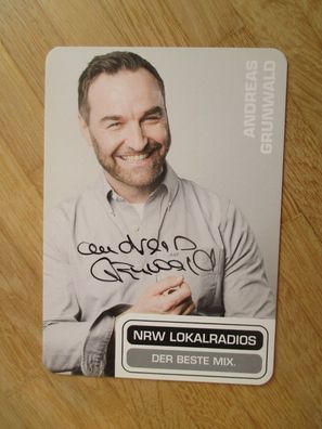 NRW Lokalradios Moderator Andreas Grunwald - handsigniertes Autogramm!!!