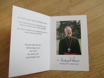 Weihbischof von Salzburg Dr. Andreas Laun - Autogramm!!