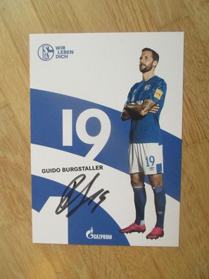 FC Schalke 04 Saison 19/20 Guido Burgstaller - handsigniertes Autogramm!!!