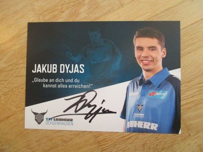 Tischtennis Bundesliga Ochsenhausen Saison 19/20 Jakub Dyjas - hands. Autogramm!!!