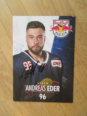 Eishockey Bundesliga EHC Red Bull München Andreas Eder - handsign. Autogramm!!!!