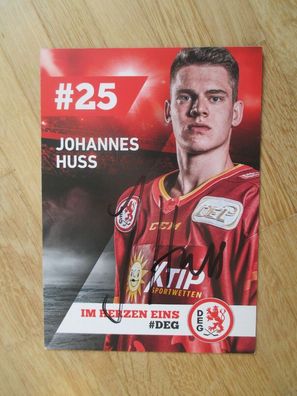 Eishockey Bundesliga DEG Düsseldorfer EG Johannes Huss - hands. Autogramm!!!!