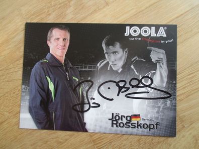 Tischtennis Star Jörg Rosskopf - handsigniertes Autogramm!!!!