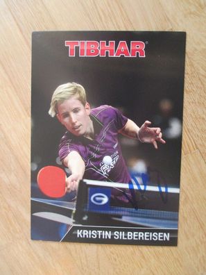 Tischtennis Star Kristin Silbereisen - handsigniertes Autogramm!!!!