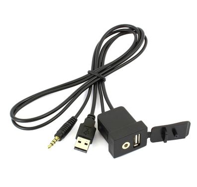 1M Dual USB 3.0 Einbau Buchse Adapter Anschluss Verlängerung Kabel Auto KFZ PC