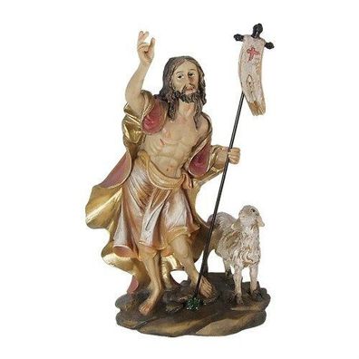 Skulptur Figur Aufstellfigur Jesus Jesusfigur Auferstehung mit Lamm