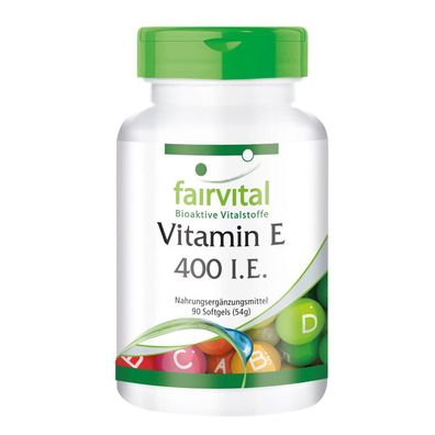 Vitamin E 400 I.E. 90 Softgels - fairvital