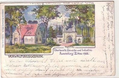 58624 Ak Oberlausitz Gewerbe- und Industrie Ausstellung Zittau 1902