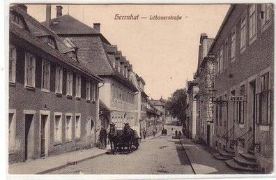24983 Ak Herrnhut Löbauerstrasse mit Apotheke 1915