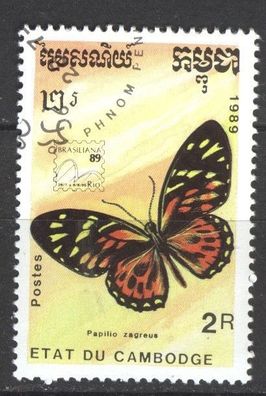 Kambodscha Mi 1075 gest Schmetterling mot1064