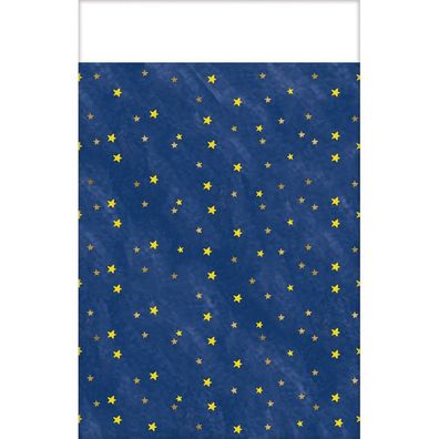 Papier Tischdecke Twinkle Little Star 137 x 259 cm Tablecover Sterne Stars