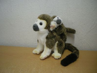 Totenkopfäffchen mit Baby (Plüsch) / Squirrel Monkey with Baby (Plush)