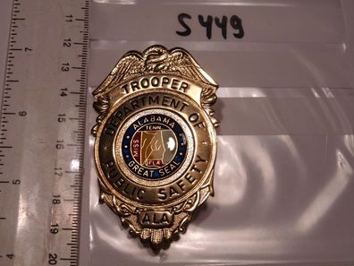 Polizei Police Badge USA Ala Trooper Publik Safety (s449)