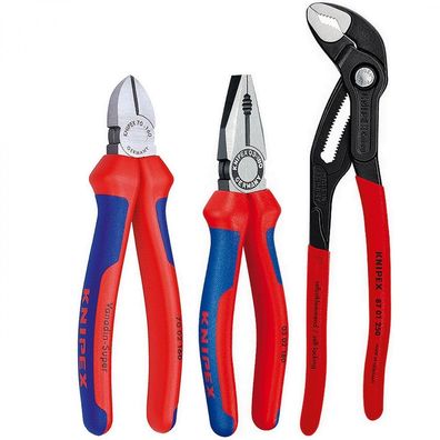 KNIPEX Zangenset Bestseller Paket 3 tlg. 002009V01 Kombizange Seitenschneider