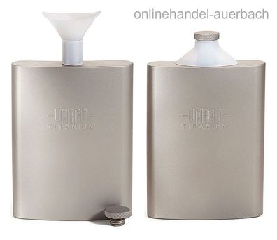 VARGO Titanium Funnel Flask Flachmann Outdoor Survival