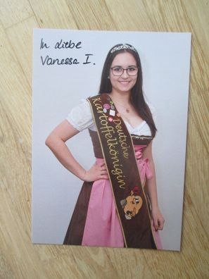 Deutsche Kartoffelkönigin 2019 Vanessa - handsigniertes Autogramm!!!