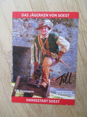 Das Jägerken von Soest 2018/2019 Till Heemann - handsigniertes Autogramm!!!