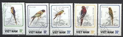 Vietnam Mi 1922 - 1926 gest Papageien mot1095