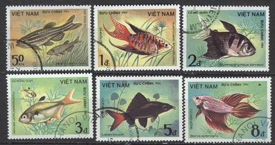 Vietnam Mi 1453 - 1458 gest Fische mot1113