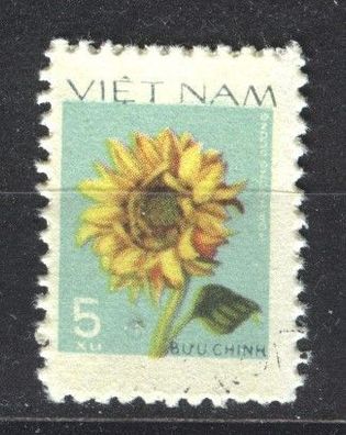 Vietnam Mi 956 gest Sonnenblume mot1145