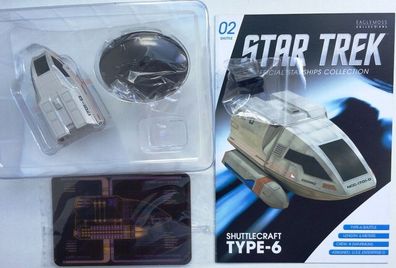 Star Trek TYPE-6 shuttle #2 von USS Enterprise NCC 1701 D Eaglemoss englisches Maga.