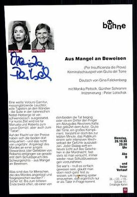 Monika Peitsch TOP Original Signiert bek. aus Rosamunde Pilcher + G 7279