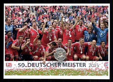 Bayern München Deutscher Meister 2013 Super Mannschaftskarte