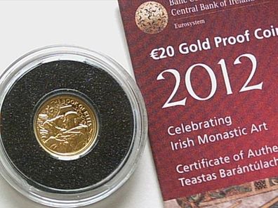 Original 20 euro 2012 PP Irland Kloster irish Monastic art 0,5g 999er Gold