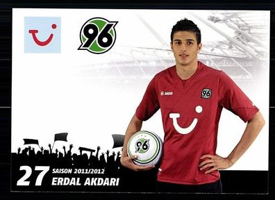 Erdal Akdari Hannover 96 2011-12 Autogrammkarte + A52973 OU