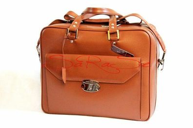 Davidoff Geschäfts, - Reise-Tasche Business Bag cognac Leder braun Neu