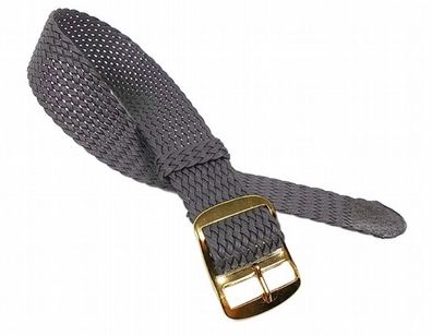 Minott Ersatzband Uhrenarmband Perlon / Textil Durchzugsband Grau 23274G