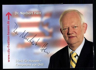Norbert Herr CDU AK Original Signiert + 9147 KR