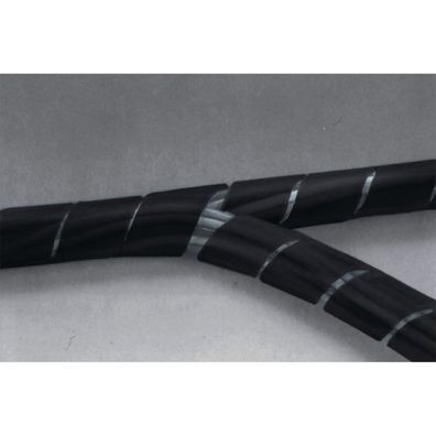 Spiralschlauch Wrapping Band 7,5-60mm schwarz, Kabelbinder, Kabelschutz, 10 Meter